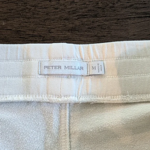 Peter Millar White Athletic Shorts Lightweight Comfort - Picture 3 of 3